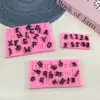 Molde de Silicona con Letras Mayúsculas y Minúsculas Estilo Gótico para DIY Fondant Chocolate Resina Hecho a Mano Molde de Cocina de Grado Alimenticio