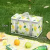 Canasta de Picnic al Aire Libre, Tapete de Picnic Portátil, Cesta de Compras Plegable, Bolsa Térmica Esencial para Excursiones al Aire Libre, Nevera Portátil para Picnic