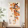 Nueva pintura decorativa de pared moderna, minimalista y elegante para entrada, pasillo y sala de estar, con motivos de flor de ciruelo y bambú sobre lienzo de madera maciza