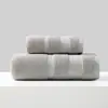Novo Conjunto de Toalhas de Banho Estrangeiras de Tamanho Grande, Absorvente, Unissex, 100% Algodão Puro, Espessado