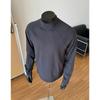 Camiseta Base Blanca de Cuello Medio Alto para Hombre Otoño e Invierno Elástica Ajustada de Manga Larga Suéter Moderno con Cuello Pequeño y Hombro Cuello Interior