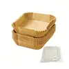 Fabricante de Papel para Freidora de Aire Sartén Dorada de Papel para Freidora de Aire Papel Especial para Freidora de Aire Bandeja de Doble Capa de la Ciudad de Ulanqab