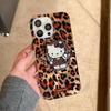Funda personalizada con estampado de leopardo Kt Cat para Apple 16 Promax, iPhone 15, soporte magnético 14, linda 13 coreana