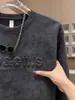 Sudadera Pulóver Versátil de Moda Nueva Otoño e Invierno 2025 para Hombre Top Casual de Manga Larga con Estampado de Letras Manchadas de Acero Tendencia de Moda