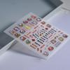 FEB Año Nuevo Arte de Uñas Relieve Calcomanías Venta al por Mayor Lindo Conejo de Dibujos Animados Gran Feliz Rojo 5d Calcomanías de Uñas de Conejo