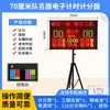 Placar Eletrônico de Basquete Jogo Zona Ofensiva 24 Segundos Temporizador LED Tela de Exibição
