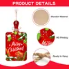 Venta Caliente Transfronteriza Nuevas Decoraciones de Madera Colgantes de Navidad Bandeja de Comida de Madera Creativa DIY Fábrica al por Mayor