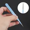 Pinzas de Acero Inoxidable para Uñas, Recoger Pedrería y Pestañas Postizas, Certificadas para Uso Transfronterizo