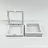 Caja transparente de suspensión de PE para joyería, caja de almacenamiento de joyas, caja de embalaje para anillos, collares, joyas, caja de cajón para regalos, venta al por mayor