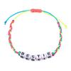 Pulseiras Populares da Internet de Venda Quente Transfronteiriça com Letras e Palavras de Bênçãos, Encorajamento e Energia Positiva, Pulseiras Infantis Feitas à Mão