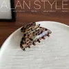Novo Presilha de Cabelo Única Estampa de Leopardo Nuvem do Alan, Acessório de Cabelo Grande Estilo Coreano para Penteado Alto na Parte de Trás da Cabeça
