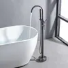 Fabricante Directo de Juego de Ducha de Cobre Puro Transfronterizo Suministro Directo Lavabo de Pedestal Ducha Grifo de Tina Vertical Frío y Caliente