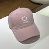 En la primavera y el verano de 2025, gorra de béisbol de color liso estilo extranjero para damas, moda de pareja para hombre y mujer, marca popular, muestra la cara de damitas, venta al por mayor