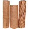 Trama de Bambu Oca Feita à Mão Hexagonal Cruzada Triangular Octogonal Teto Perfurado Decoração Tapete de Bambu Anti-Corrosão Carbonizado Divisória Decoração