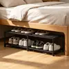 Zapatero sencillo para debajo de la cama de dormitorio, estante para zapatos para la entrada del hogar, zapatero multicapa de montaje rápido