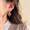 Nuevos Pendientes de Esmalte Morado Medieval Estilo Chino para Mujer Nicho Únicos Gama Alta Nueva Moda 2025 Pendientes de Lujo Accesible