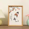 Atacado do Fabricante Molduras de Madeira Estilo Chinês, Ornamentos Simples de Mesa para Fotos, Molduras para Caligrafia, Pequenos Presentes para o Dia dos Pais