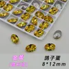 Zircônia K9 mista substituta corte ovo de pomba 8*12mm fundo pontiagudo vidro peças grandes atacado strass brilhante para arte de unha DIY