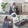 Cadeira Sofá Personalizada Mais Vendida da Amazon, Conversível para Posição de Dormir, Adequada para Quarto, Varanda, Tatame, Sofá Comprimido de Um Lugar