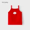 Camisola de Algodón Jersey para Bebé Niña Primavera Verano Chaleco Camisola Estilo Dulce Simple Sin Mangas para Niños
