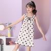 Falda Slip Estilo Coreano Nuevo Niñas Pijama Infantil Verano Vestido Algodón Burbuja Niñas Dibujos Animados Ropa de Casa Camisón