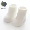 19 otoño e invierno Nuevos calcetines de bebé de felpa gruesa calcetines de piso antideslizantes para bebé calcetines de media caña para recién nacido calcetines para niños