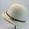 Chapéu de Tricô Elegante Novo para Outono e Inverno para Mulheres de Meia-Idade e Idosas, Chapéu de Cloche Elegante e da Moda para Mães, Versátil, Quente, Afina o Rosto