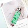 Regla de Palma de Lápiz Creativa Caricatura Mini Regla Portátil Colgante de Mochila Regla de Medición Papelería para Estudiantes Pequeño Regalo