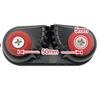 Abrazadera de cuerda de aleación de aluminio negra con punto transfronterizo, abrazadera de alambre para Pilates, placa de sujeción de cuerda automática para navegación en barco