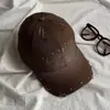 Sombrero de Mujer de Alta Calidad Estilo Retro Americano Lavado Desgastado Rasgado Letra Hot-Fix Pedrería Sombrero para el Sol Versátil Protección Solar Gorra de Béisbol