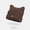 2025 Nuevo Lindo Gorro de Punto de Oso Otoño e Invierno Cálido Cubre Cara Gorro de Punto Pequeño Mujer Invierno Combinable Protección contra el Frío