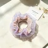 Xuxinha de tecido de renda, multicamadas, estilo coreano, especificamente para penteados de coque feminino. Acessórios em estoque, atacado disponível