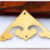 Suministro Directo de Fábrica Pieza de Flor Triangular de Bronce Latón Antiguo para Puerta de Armario Chino Caja de Madera Accesorios Decorativos Protector de Esquina