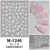 Carcasa Estampada del Pequeño Libro Rojo Pegatinas para Uñas Mariposa Serpentina Aurora Uñas Color Rosa Glaseado Tridimensional Avanzado