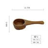 Cuchara medidora de café de madera europea y americana, taza medidora para repostería doméstica, cuchara pequeña de madera para helado, cuchara para condimentos, cuchara medidora para leche en polvo