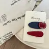 Novo Presilha de Cabelo Infantil Xadrez Frutas Lateral para Franja