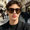 Montura Redonda de Moda Estilo Europeo y Americano Retro Casual Unisex Tendencia para Exteriores Protección Solar Gafas de Sol de Alta Gama