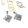 Pendientes Retro de Palacio Elegantes y de Lujo con Forma de Rombo para Mujer, Pendientes de Alta Gama, Nuevo Modelo 2026