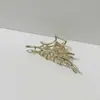 Pinza para el Cabello Minimalista de Metal con Forma de Murciélago para Mujer, Tamaño Grande, Pinza de Tiburón de Diseño de Nicho de Alta Gama, Accesorio para el Cabello