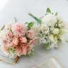 Ins ramo de boda de rosas artificiales accesorios para fotografía de bodas flor artificial hecha a mano decoración del hogar flor de seda artificial