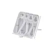 Molde de Silicona para Pendientes de Pegamento de Cristal DIY, Molde de Silicona para Colgantes de Joyería de Estrella Luna Gato Garra Gota de Agua Cuadrado