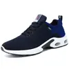 Zapatos de hombre de talla grande hechos a medida, zapatillas deportivas de tejido flyknit, zapatos con amortiguación de aire, tenis, zapatos casuales de malla, zapatillas para correr