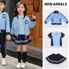 Conjunto Deportivo de Tres Piezas Estilo Inglés para Niños de Primavera y Otoño Conjunto de Uniforme Escolar Estilo Universitario para Estudiantes de Primaria y Secundaria Ropa de Clase Ropa de Jardín de Infancia