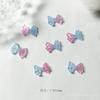 Joyas para uñas con lazo luminoso de tres capas y dos colores, populares en línea. Accesorios para uñas.