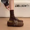 Zapatos casuales tipo mocasín para mujer, de cuero genuino, con separación de dedos estilo Birkenstock, colección otoño 2026, modernos, versátiles, ligeros, con suela suave