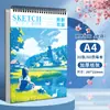 Cuaderno de bocetos A4 Engrosado Cuaderno de bocetos Espiral Estudiante de arte Marcador Acuarela Libro de dibujo 16K Alta apariencia