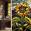 Bl112-170 Pegatina Electrostática Floral Transfronteriza para Cristales de Ventana, Pegatina sin Adhesivo para Decoración del Hogar, Película de Cristal de Flores para Ventana