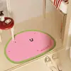 Alfombra de Baño de Dibujos Animados Linda, Alfombra de Piso de Lodo Diatomeas, Alfombra Antideslizante, Felpudo de Entrada, Alfombra de Piso Absorbente de Agua, Alfombra de Baño
