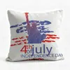 Almofada Dia Nacional dos EUA Dia da Independência Almofada com Elementos Patrióticos Venda Quente na Amazon Decoração de Casa Almofada Lombar Em Estoque Atacado