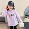 Camiseta de manga larga para niños, nuevo estilo primavera 2026, elegante para bebés niñas, 100% algodón puro, cómoda, versátil, camiseta básica a la moda
